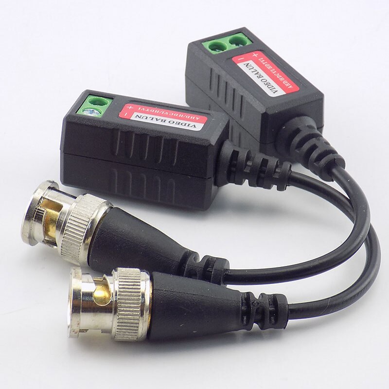10pairs (20pcs) 3000FT Distance UTP Video Balun Twisted CCTV Balun Passive Transceivers BNC Cable Cat5 CCTV camera Adapter N11