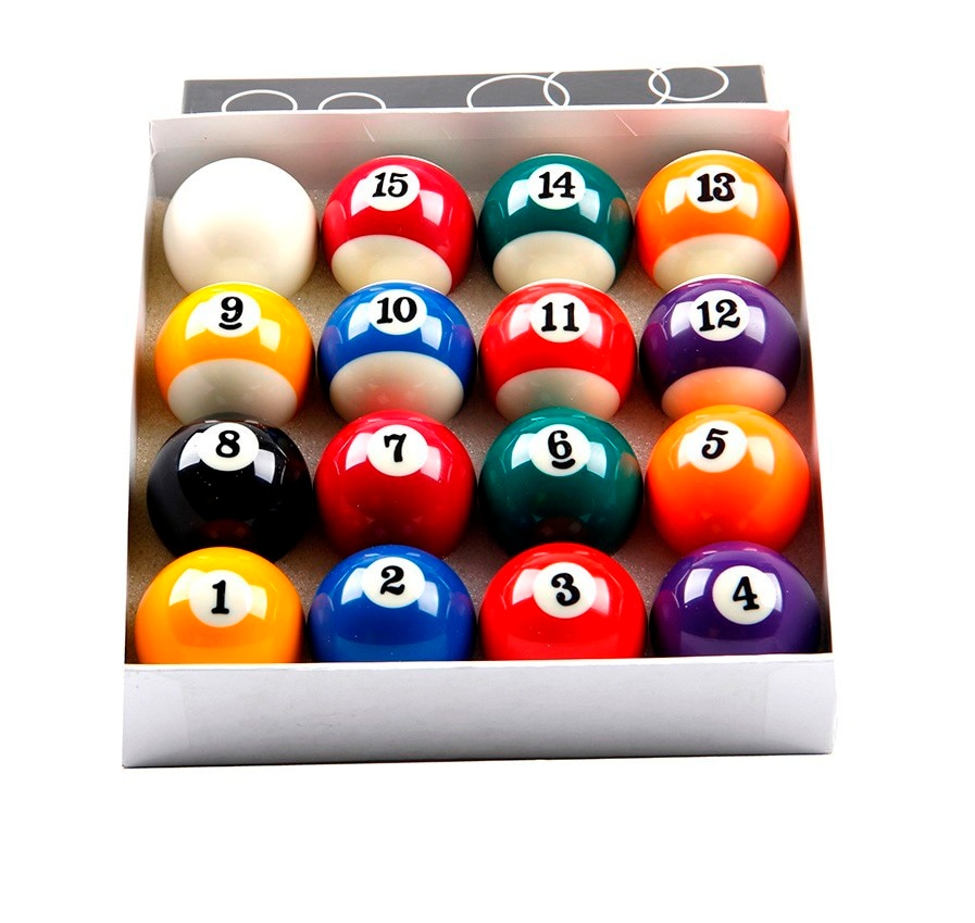 Superieure Hars 57.2Mm Biljart Pool Ball 16 Stks/set Black Box