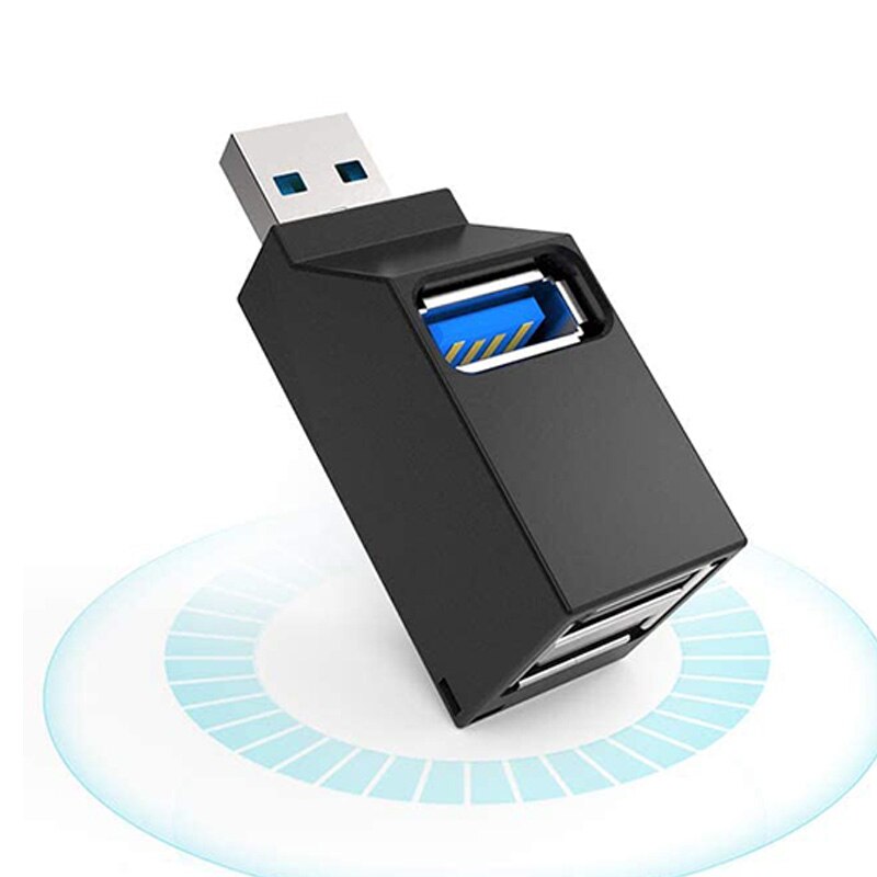 Mini 3-Poort Usb 3.0 Hub High-Speed Data Overdracht Splitter En Adapter Voor Pc Laptops En Desktops
