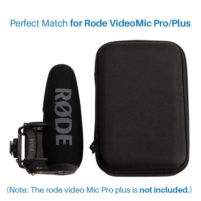 Ulanzi mikrofonitarvikkeet suojaava säilytyskotelo rode videomic prolle plus kameran mikrofoni kova matkalaukku