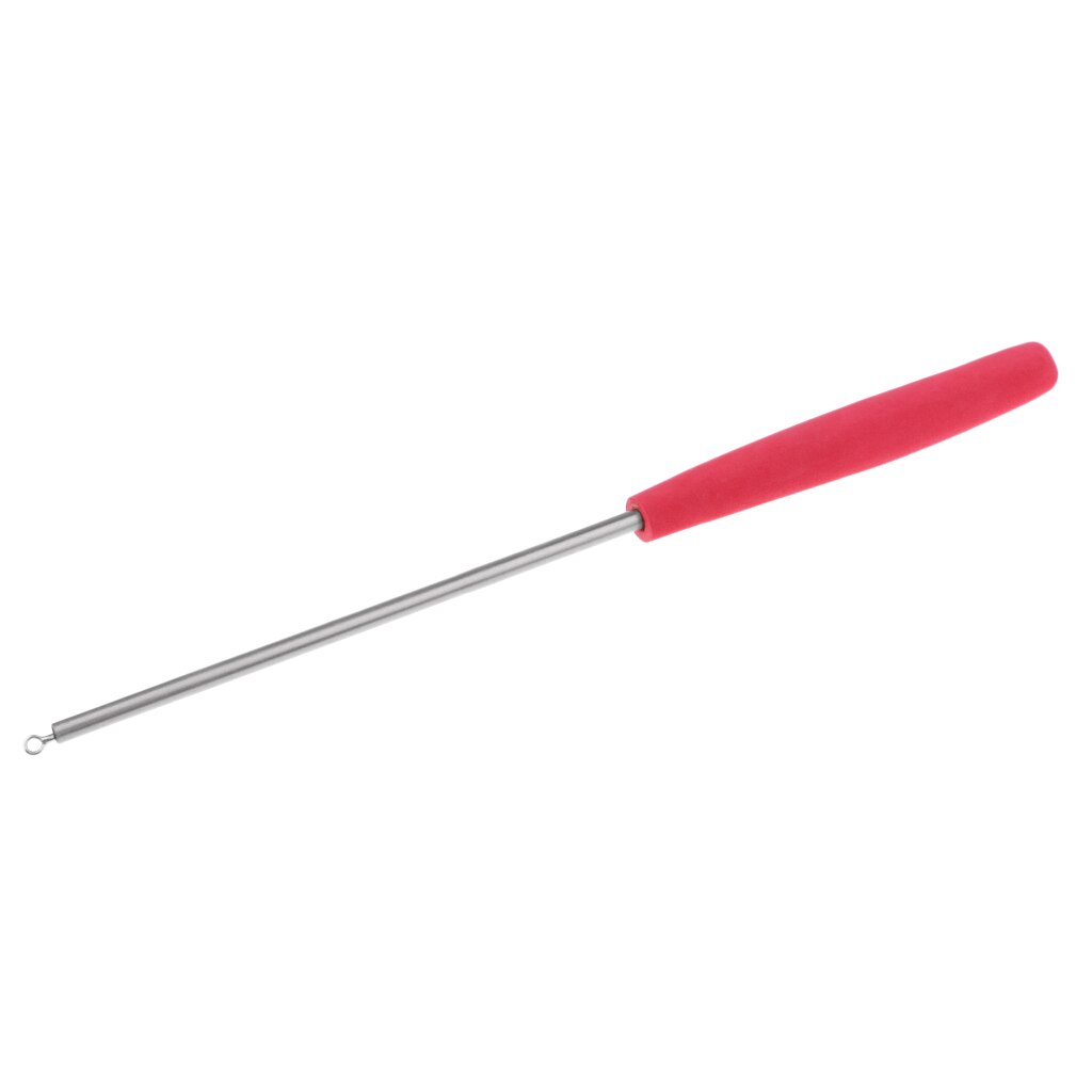 Mini portabel teleskop, fiskespö, stång, fickfiskespö, för små fiskar, för husdjur röd
