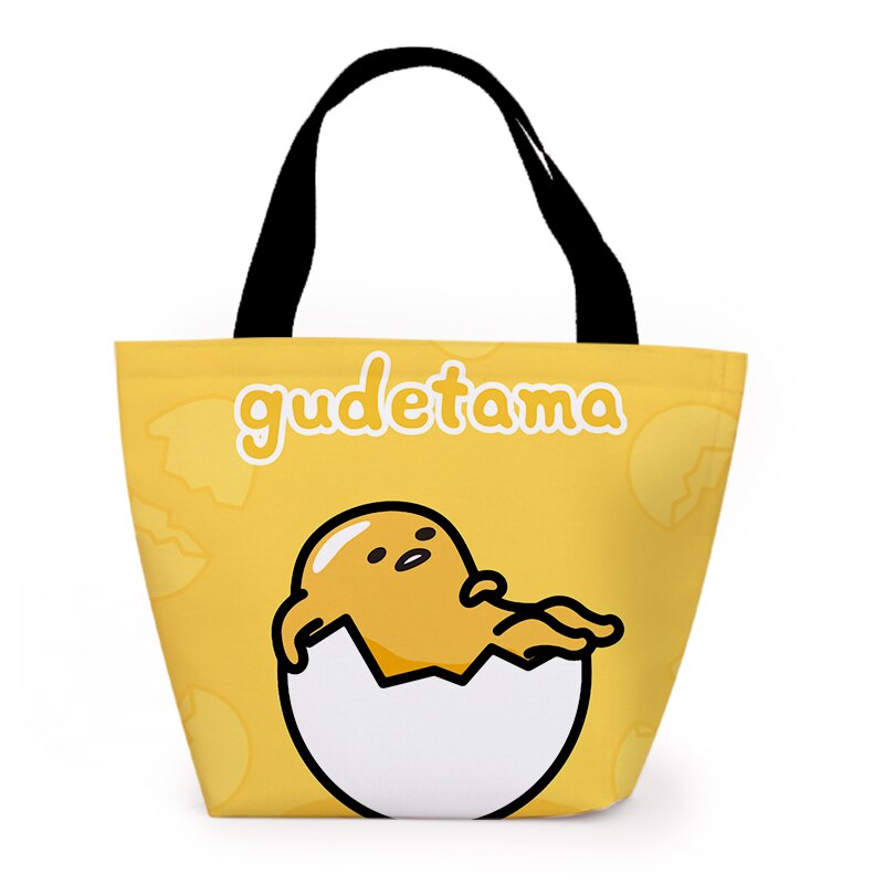 Gudetama Cartoon Cute Canvas Portable Lunch Bags Women Lunch Box Thermo Bag Office School Picnic Cooler Bag Bolsa Termica: 5