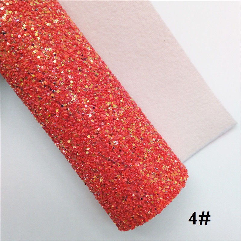 Glitterwishcome 21X29CM A4 taille paillettes tissu, gros cuir pailleté, Faux cuir PU tissu vinyle pour les arcs, GM502A: 4