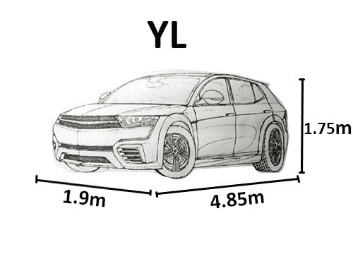 Cubierta impermeable Universal para coche y SUV, cubierta completa para interior y exterior, protección contra el sol, la nieve, el polvo y la lluvia,: YL