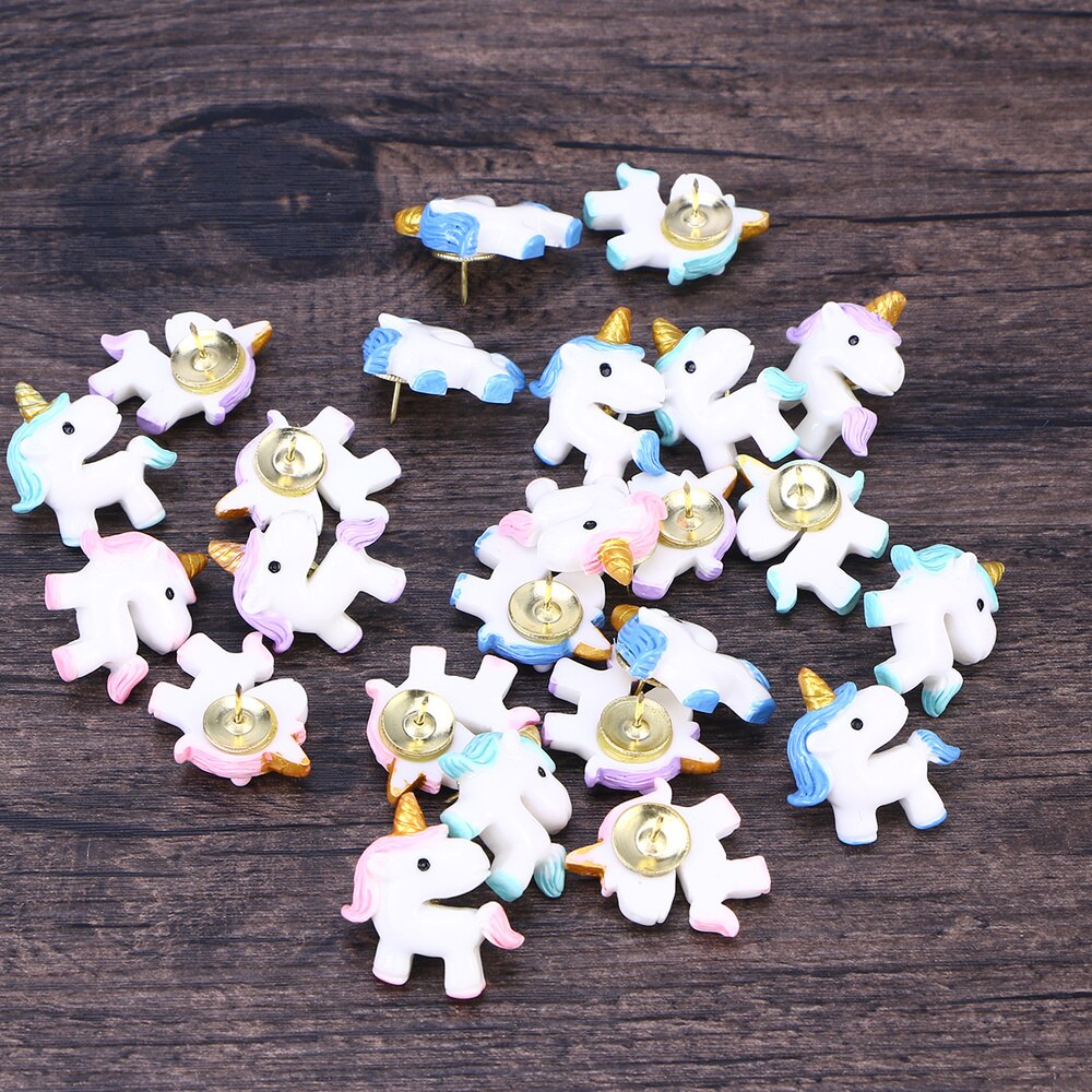 24 Pcs Thumbtacks Adorable Push Drawing for Whiteboard Maps Calendar