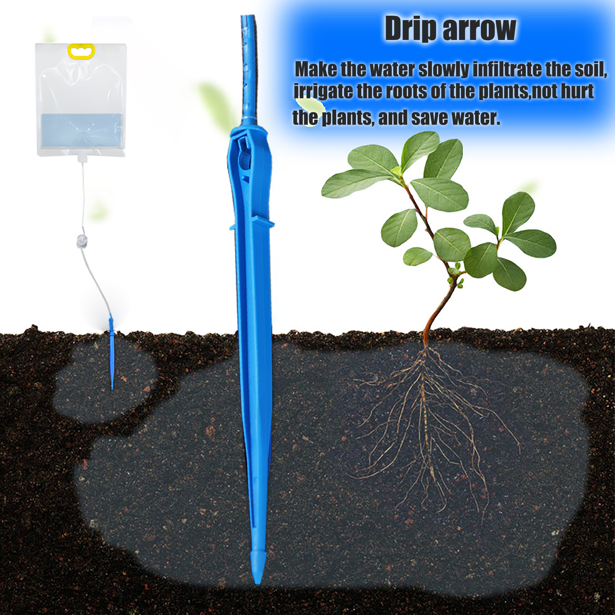 3l/3.5l/5l Plant Irrigatiezak Automatische Gieter Verstelbare Tuinpotten Druppelnaald Apparaat Tuin Water Waterzak