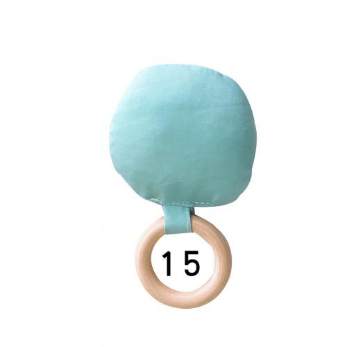 Gestreepte Dot Houten Ring Baby Ronde Bijtring Kinderziektes Speelgoed Veilig Chew Douche