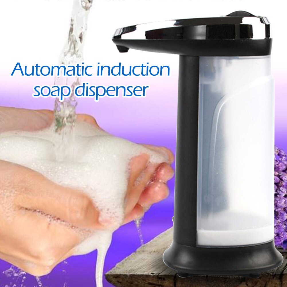 Dispensador automático de jabón líquido de 400ml, Sensor inteligente, recipiente para lavar las manos, conjunto de accesorios para el baño y la cocina del hogar