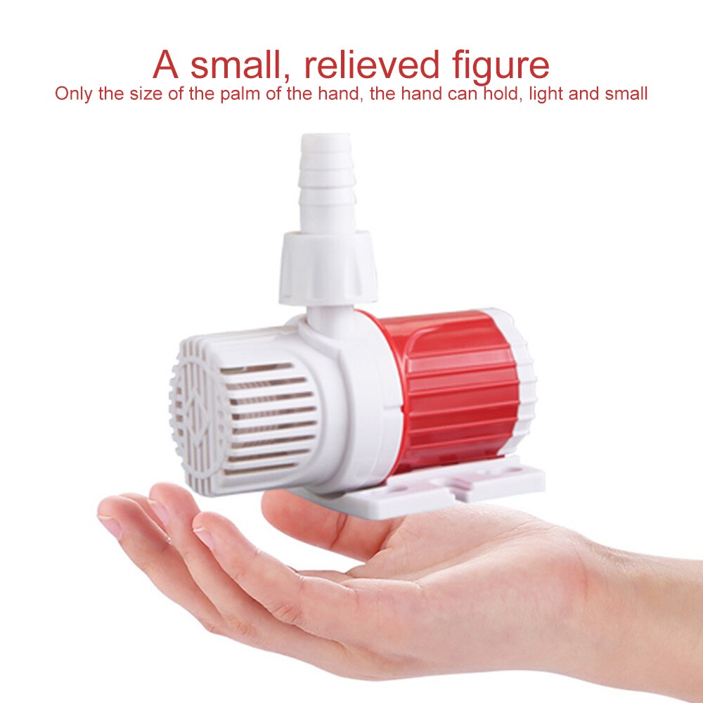 DC 12V 20W Brushless Submersible Water Pump Tank Ultra-Quiet Oxygen Pump Feature for Fountain Rockery Garden Fish Pond Aquarium