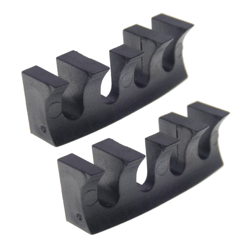 2 stk badminton strengemaskine værktøj racket load spreder adapter beskytter: Sort