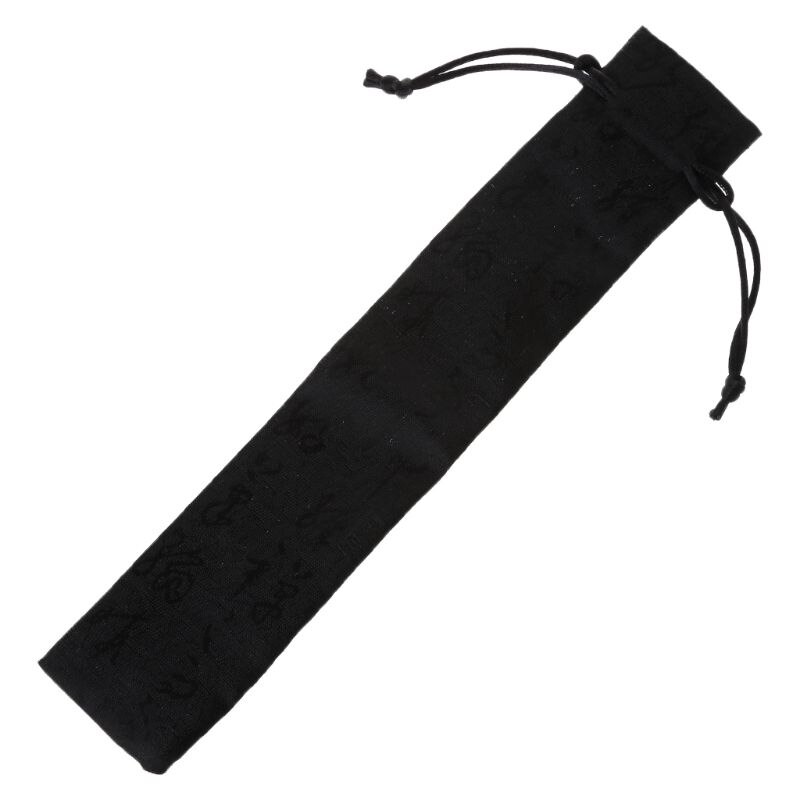 Sac en éventail pliable décoratif de Style calligraphie chinoise, anti-poussière, QX2E: Black