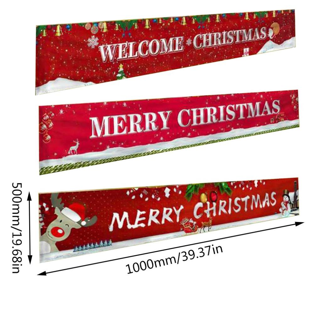 Christmas Festive Banner Merry Christmas Banner Large Xmas Sign Huge Xmas House Home Outdoor Party Decoration