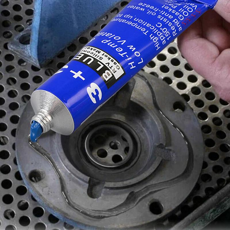 Adesivo para junta de motor, 100g, selante de borracha de silicone, resistente a altas temperaturas, cola para caixa de motor, equipamento mecânico, enchimento de fenda