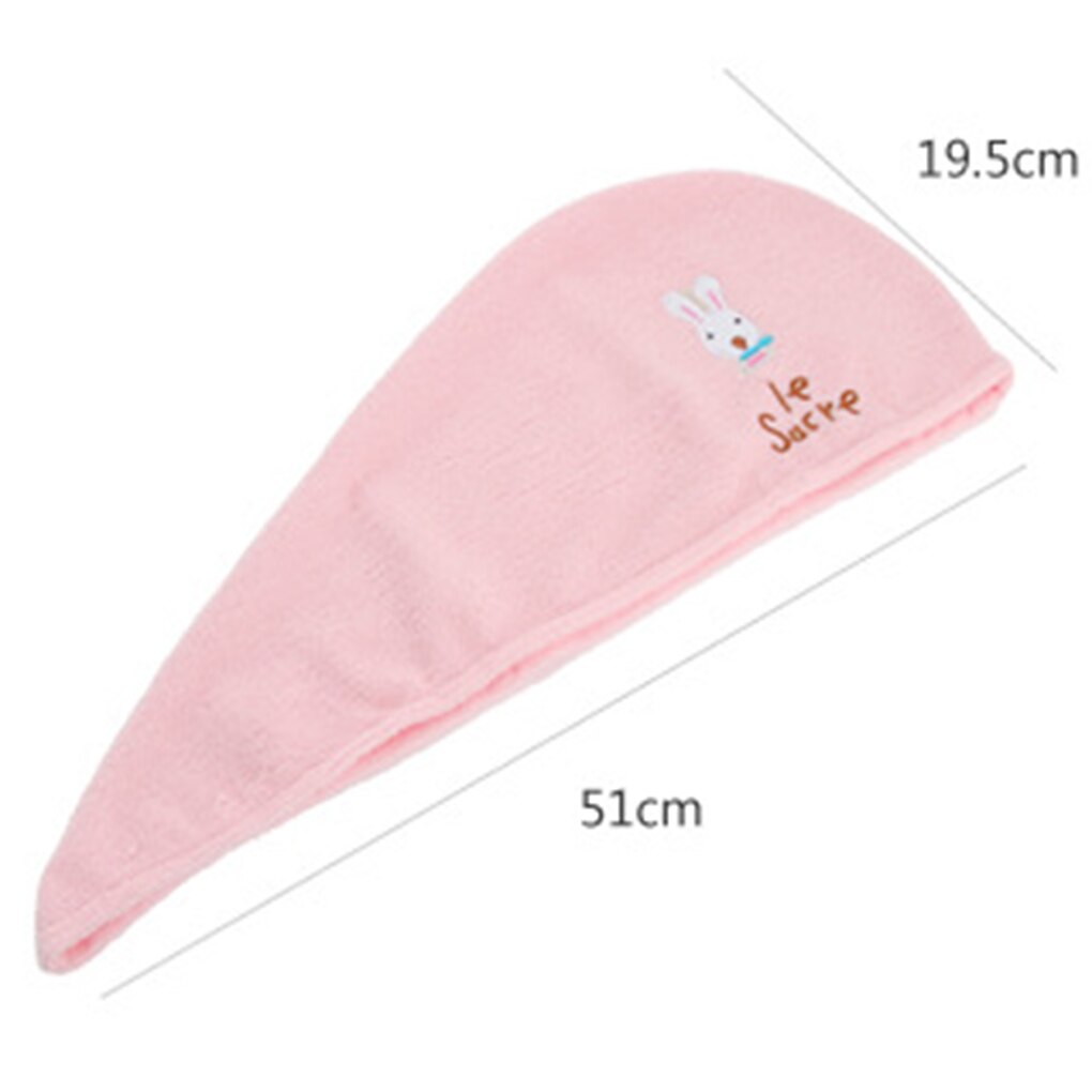 Serviettes de bain à séchage rapide en tissu microfibre, chapeau de douche, Turban absorbant, couleur aléatoire, 1 pièce