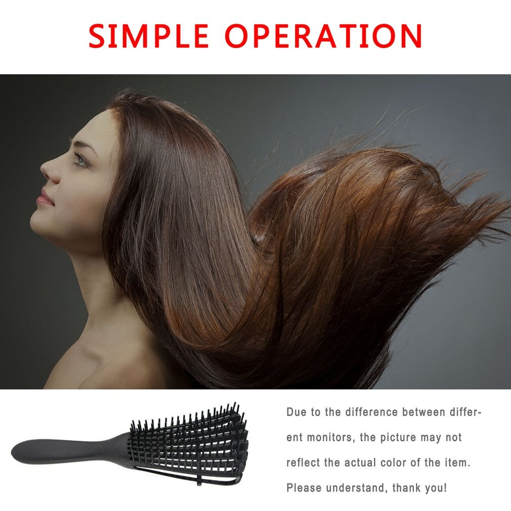 polpo Pettine Pettine aria Birichino Pettine Dei Capelli Pettinatura Spazzola Pettine per Capelli per africano Trama Ondulata Peloso Arricciatura Dei Capelli A Secco Ricci