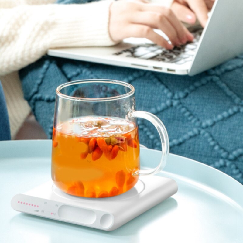 mini ogrzewanie podstawka ogrzewanie USB elektronicznych taca kawa herbata napoje cieplej 3-stały poziom regulacji inteligentnego domu
