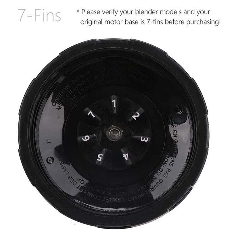2pcs 7 Fins Bottom Blade for Nutri Ninja Blender Juicer Mixer Spare Extractor Replacement Parts for BL682-30 BL642-30 BL450-30