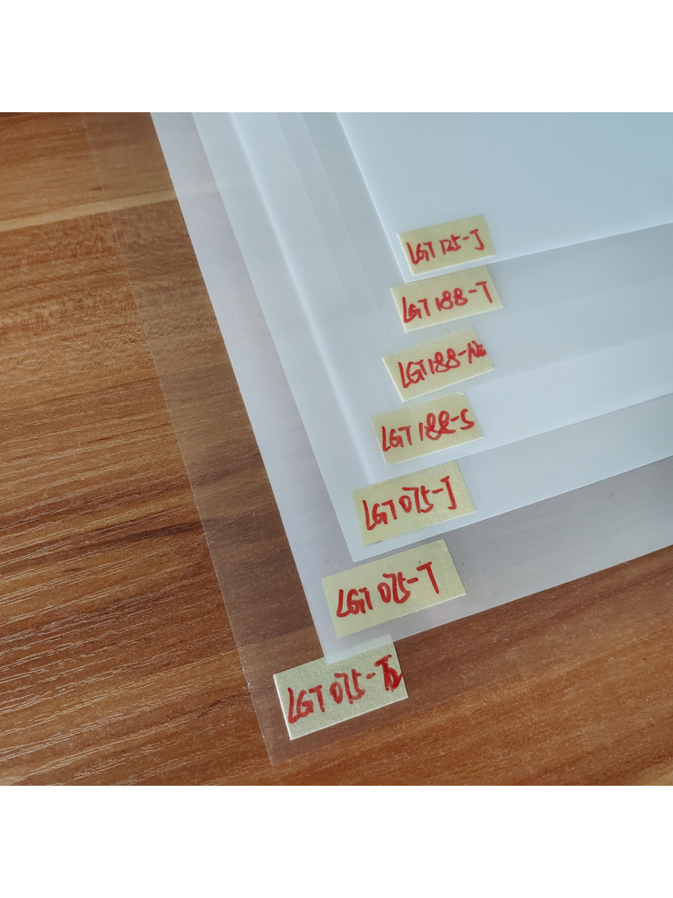 Lysboks homogeniserende film, fladskærms lys / led diffus film, ensartet lys pet film, lys guide film 300mm*210mm