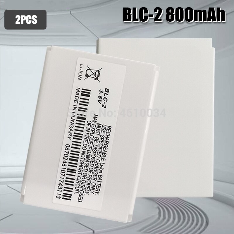 3.6v 800 mah blc -2 blc 2 blc 2 batterier erstatning mobiltelefon batteri til nokia 3310 3330 3410 3510 3315 3350: 2 stk