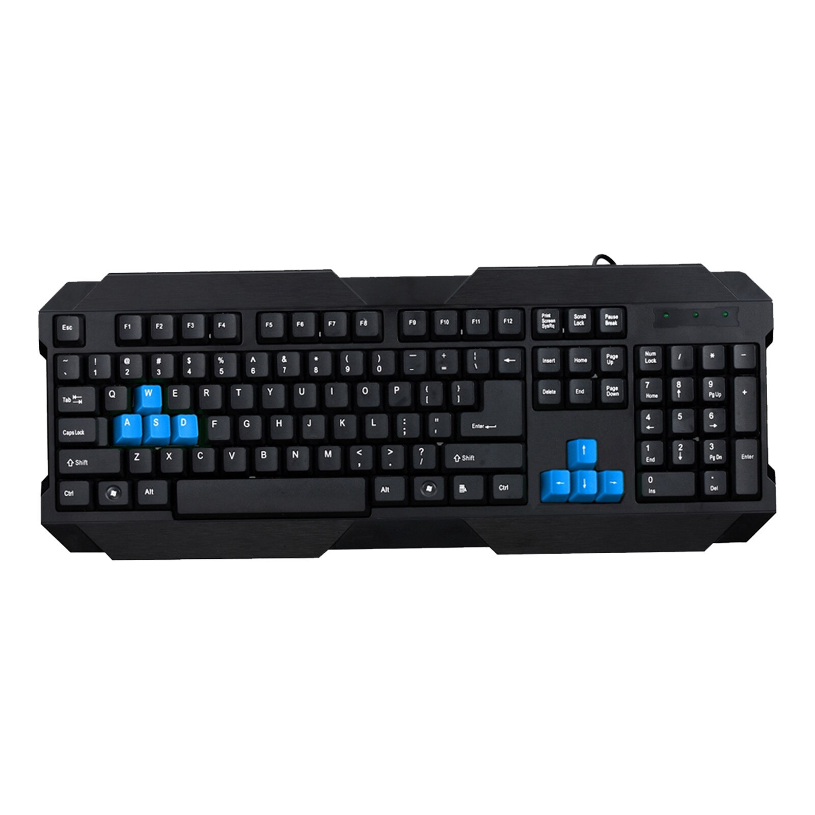 Q9 Cable USB Computer Game Waterproof Single Keyboard Single Backlight Mechanical Green Shaft Game Keyboard Ergonomic For PC La: A