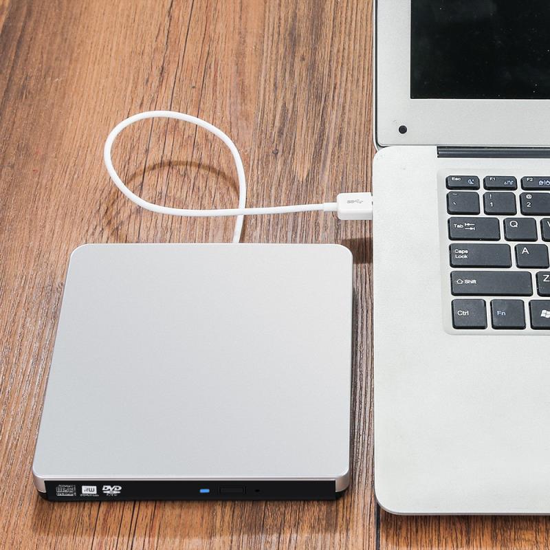 Beesclover Externe Cd/Dvd Drive Voor Laptop Externe Dvd Brander Cd/Dvd +/-Rw Drive/brander/Schrijver USB3.0 Mobiele Optische Drive