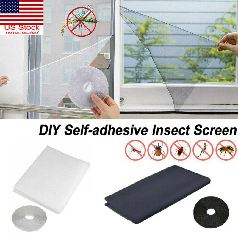 Magic Mesh Screen Net Window Hand Free Magnets Anti Mosquito Fly Bug Curtain