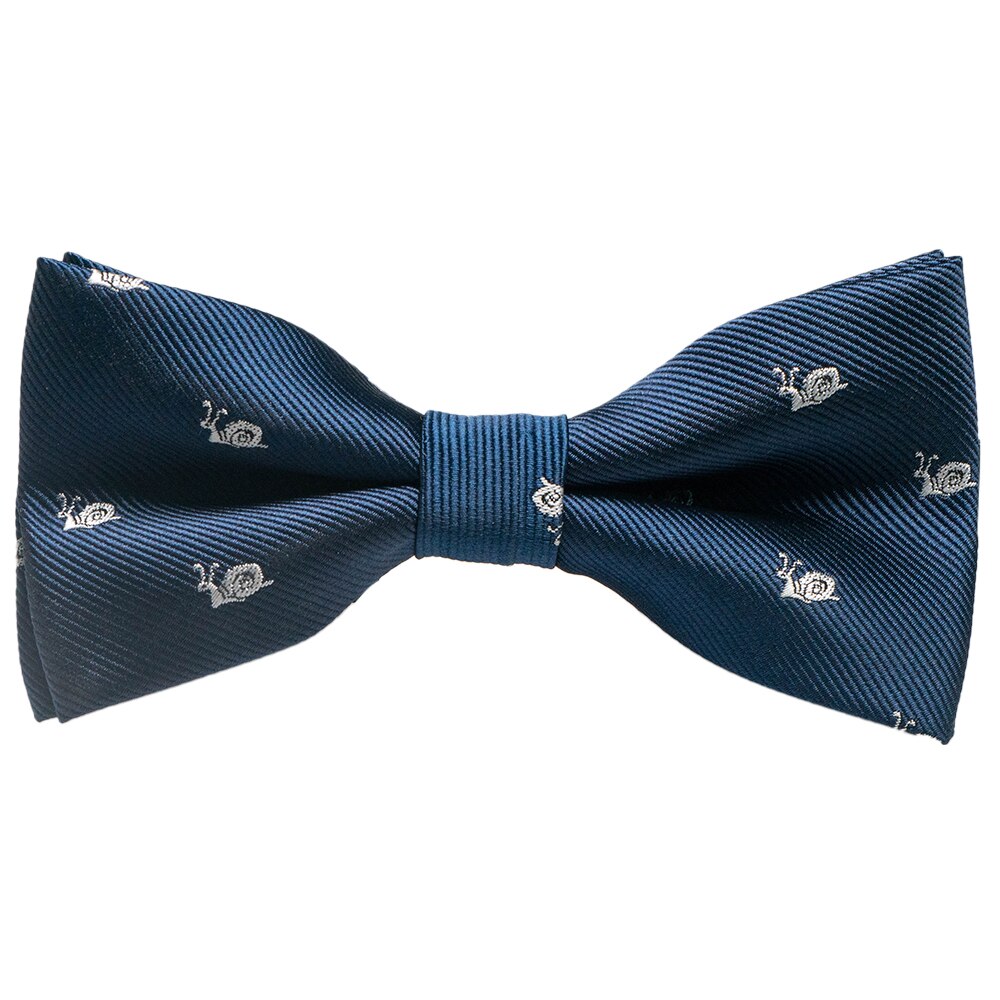 Nœud papillon en soie pour hommes, ajustable, à la , animal, renard, escargot, dinosaure, cravate, pour fête de mariage,: 09