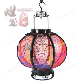 Klassische kleine eisen laternen LED Ball lichter Handwerk Frühling Festival Neue Jahr Mitte-Herbst Laternen: 8