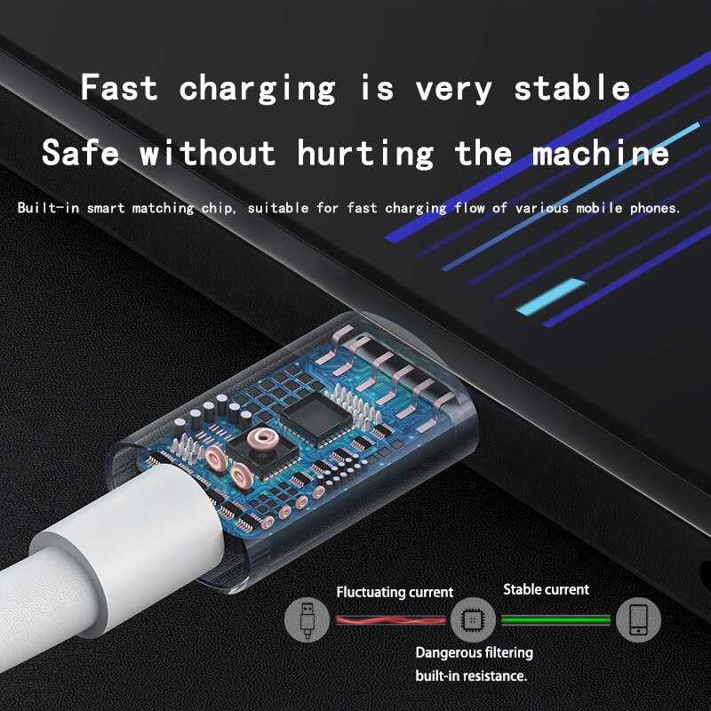 USB 5A fast Charger Cabo For XiaoMi Xiomi Mi 11 10 8 9 Civi Mix4 RedMi 5A 6A 4X Poco F2 pro F3 M3 X3 Note 6 7 9V Fast Cord Cable