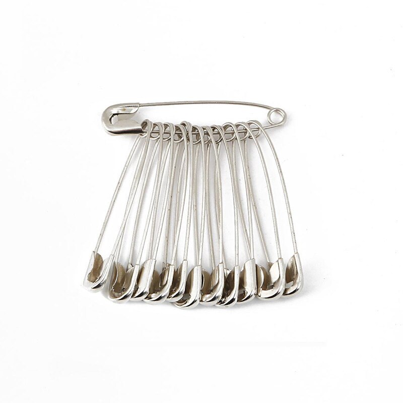 50pcs 5 kinds size Safety Pins DIY Sewing Tools Accessory Silver Metal Needles Large Safety Pin 5BB5960: 4----55mm