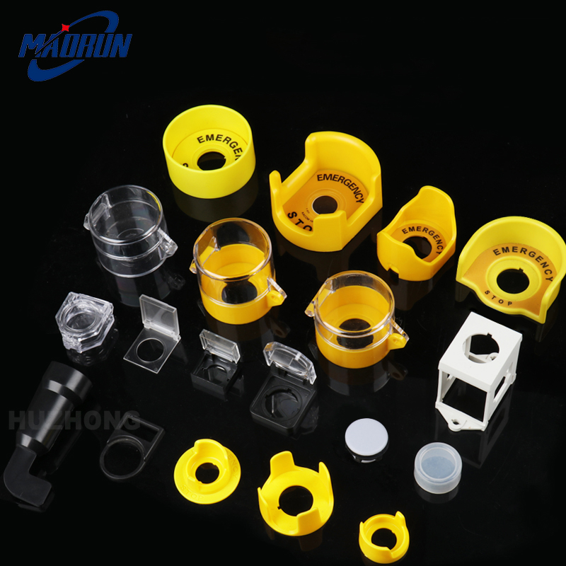 Push button switch protective cover protective cover anti-missing elevator emergency stop 16/22mm accessory round warning ring