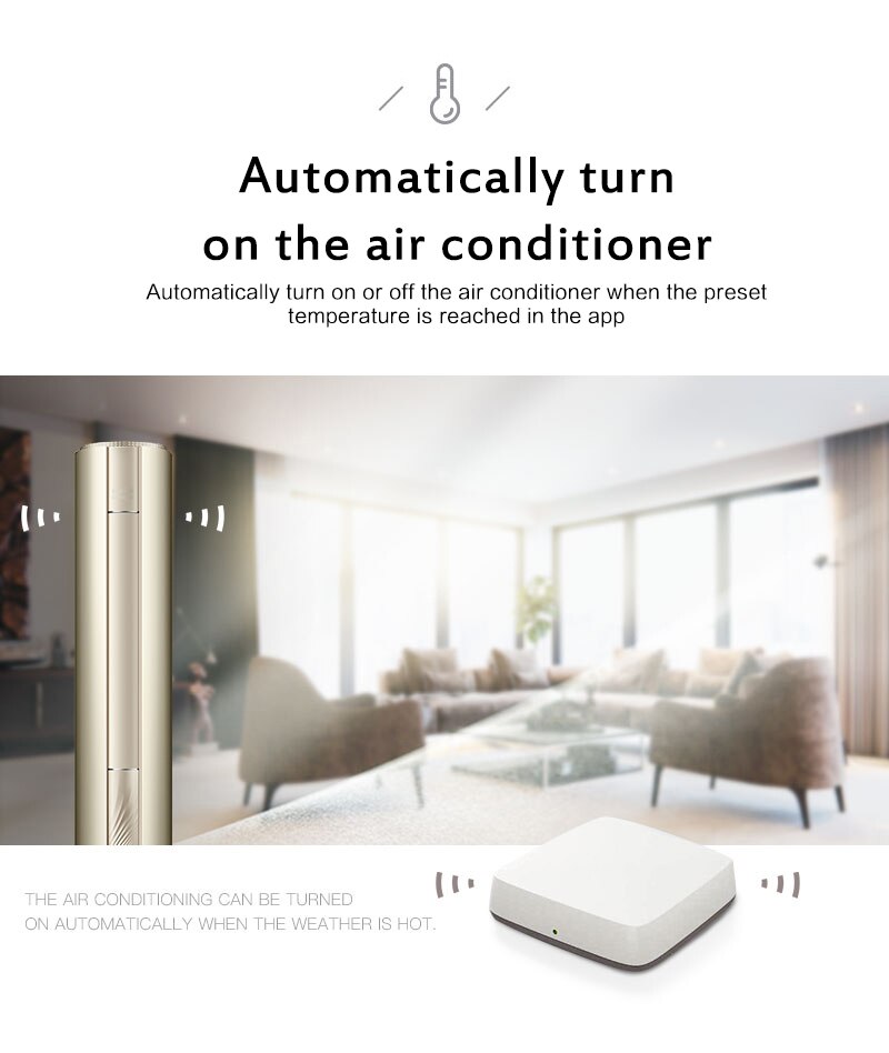 Tuya smart lufttryk temperatur fugtighed miljøsensor smart kontrol via smart home app zigbee-forbindelse