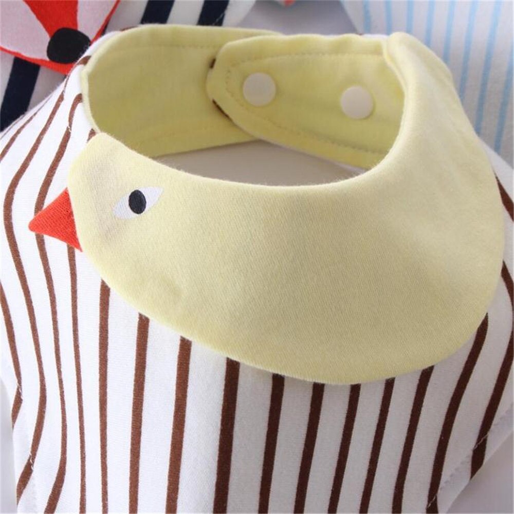 Babadores do bebê para o menino menina bandana bib arroto pano triângulo animal algodão raposa material do bebê cachecol refeição arroto acessórios do bebê