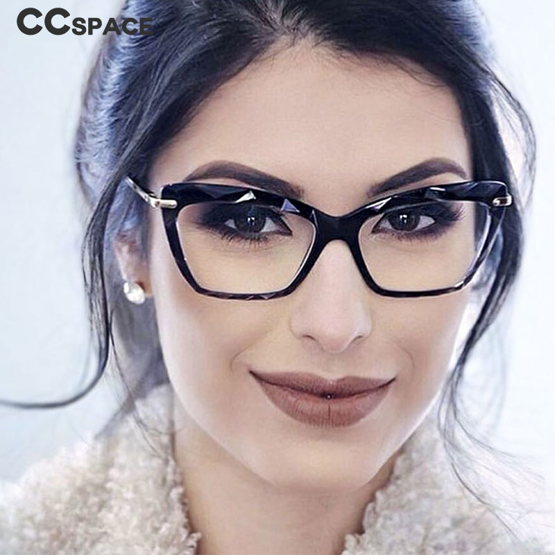 H45591 Diamond style frame Square Glasses Frames Women Optical Computer Glasses