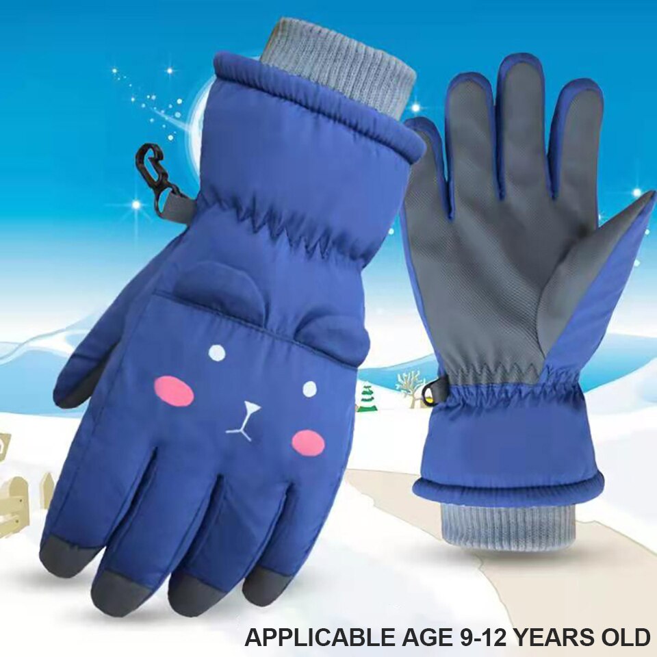 Winddicht Waterdicht Kind Ski Handschoenen Jongen Meisjes Winter Outdoor Skiën Handschoenen Warm Kinderen Ski Handschoenen Wanten Pols Warmer: 02