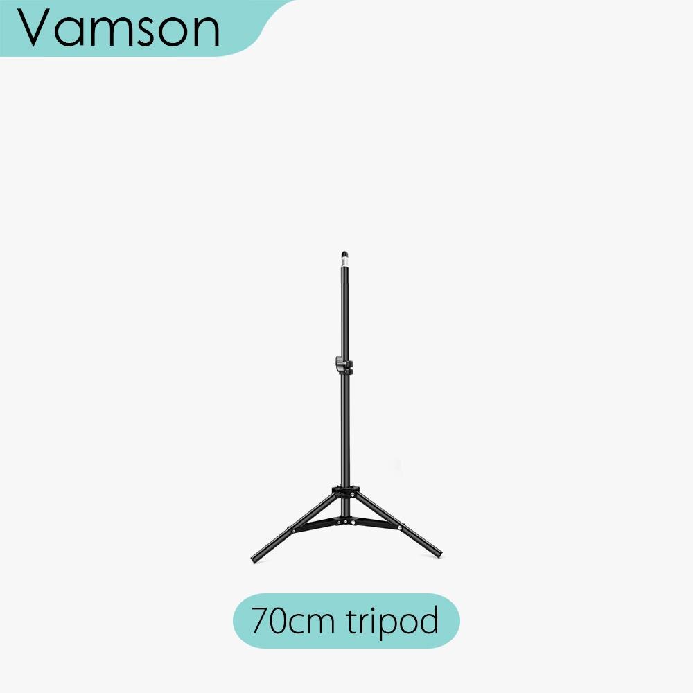 Vamson pour téléphone et support de caméra contrôle lumière pliable supports trépied photo enregistrement vidéo diffusion en direct trépied support VLS01A