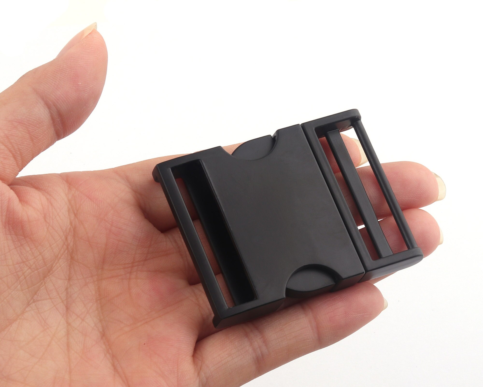 38Mm Zwart Release Gespen Richter Purse Slide Verstelbare Rugzak Gespen Riem Riem Tas Sluiting Clip Lock Halsband Webbing