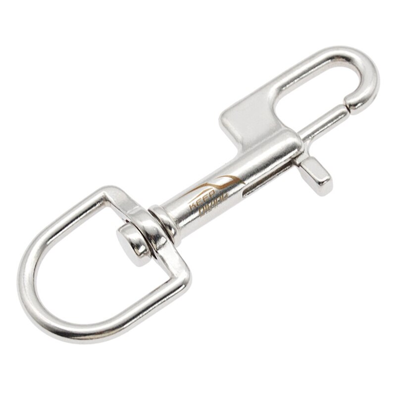 Houden Duiken 316 Rvs Duiken Single-Hoofd Haak Haak Quick Release Lente Haak Bcd Duikuitrusting: Silver