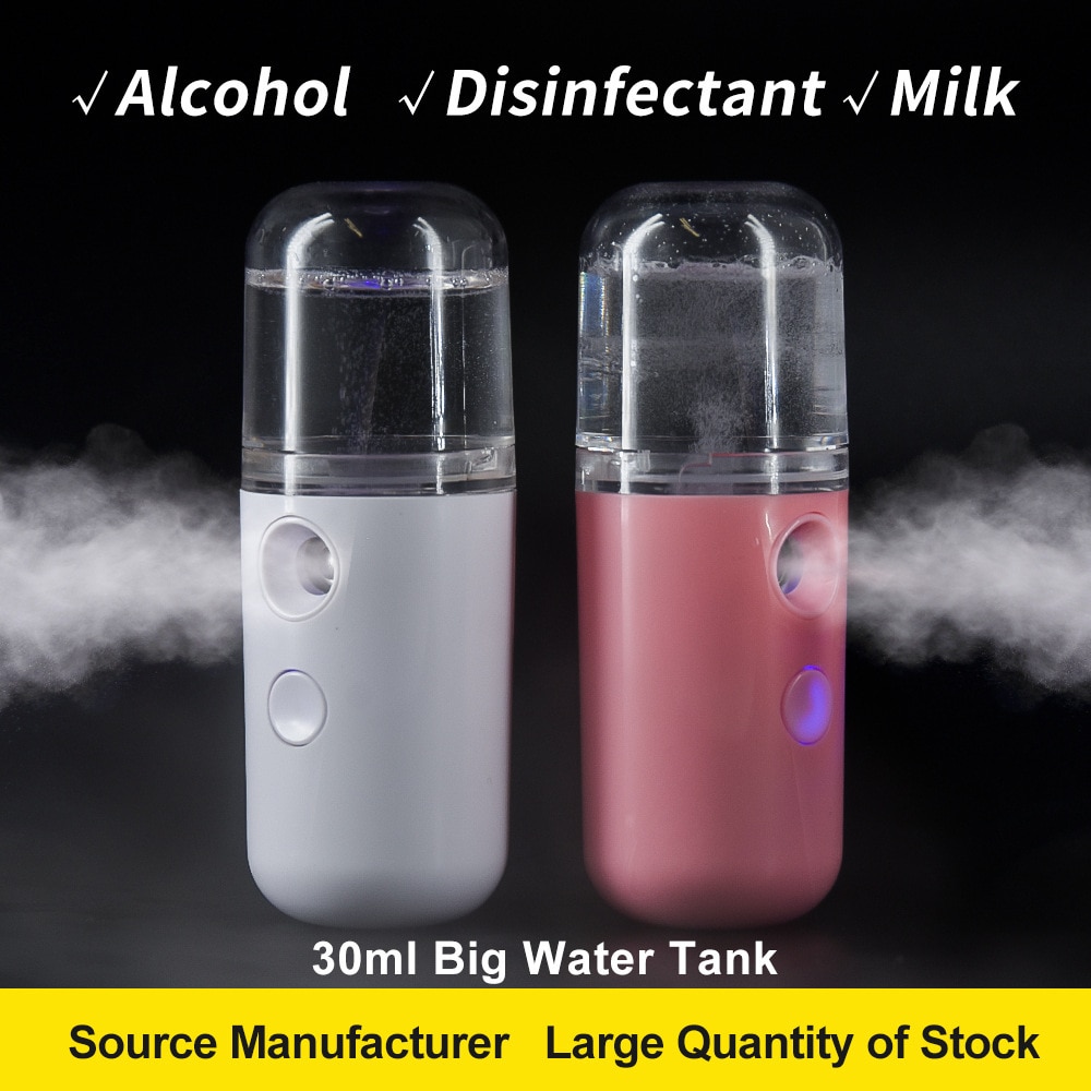 30ml Portable Rechargeable Small Wireless Nano Personal Face Sprayer Cool Mist Maker Fogger Humidifier