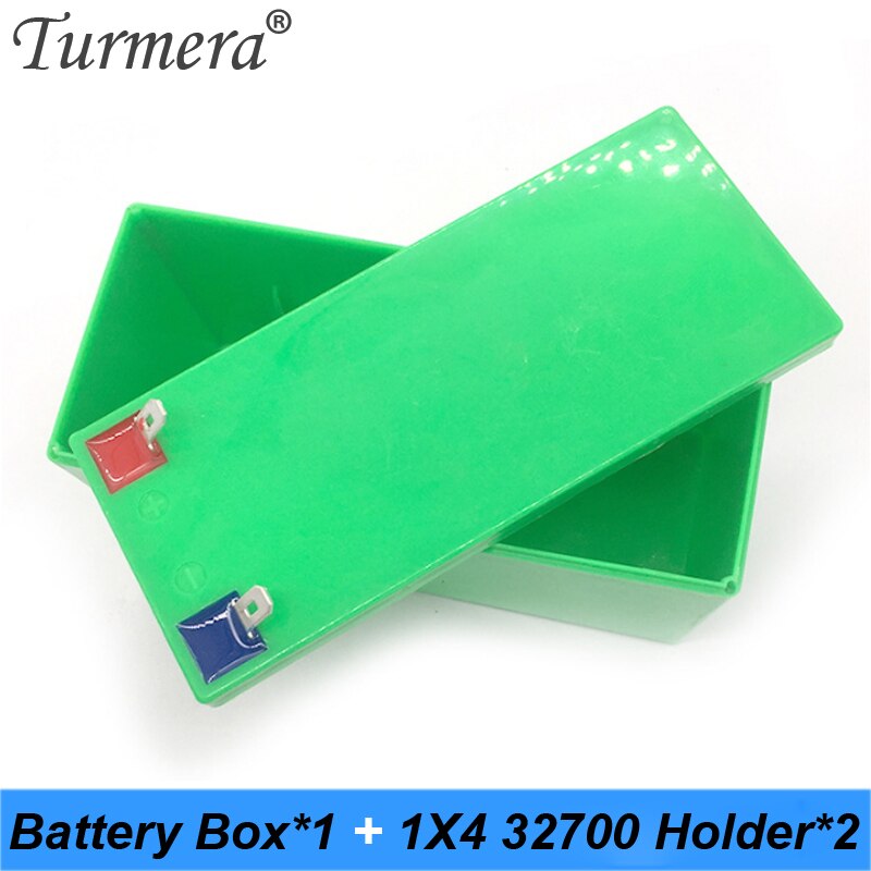Turmera 32650 32700 Lifepo4 Battery Storage Box with 1x4 Bracket for 12V Uninterrupted Power Supply and E-bike Battery Use