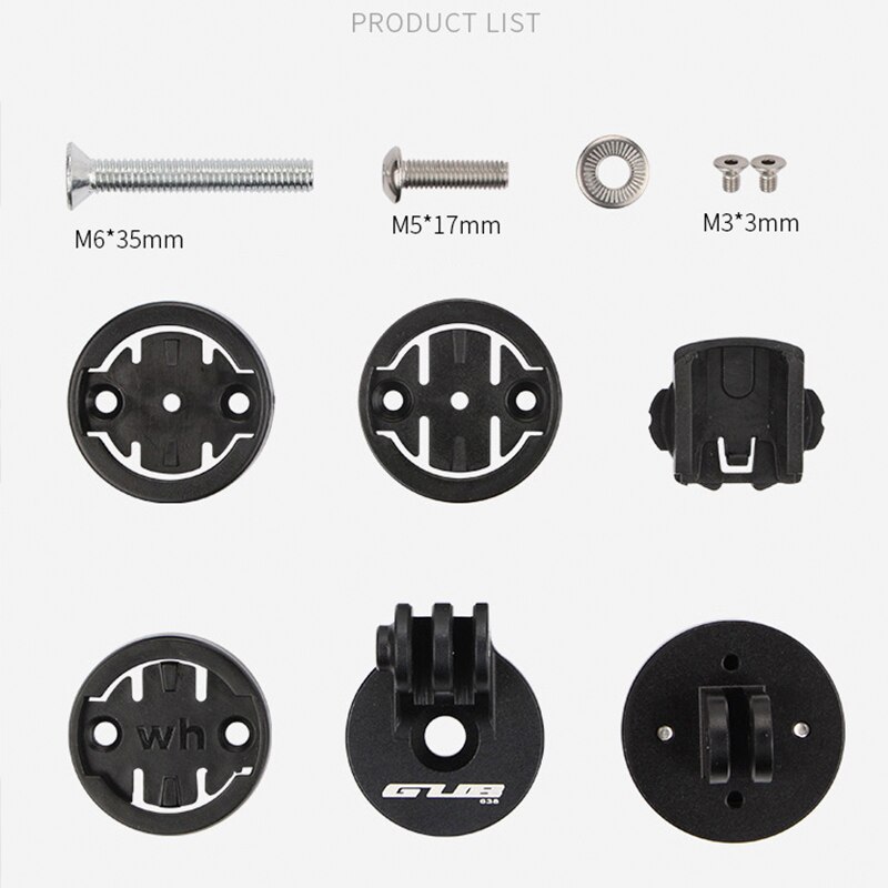 Gub Fiets Computer Houder Voor Wahoo Garmin Bryton Cateye Mount Stuurpen Stuurbuis Top Installeren Kantelen Graden Passen W/ 4 adapters