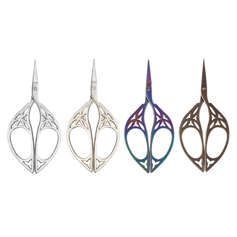 1pc sysaxar för handarbete tygklippning rostfritt stål retro klassisk vintage antik broderi sömnad skräddarsax