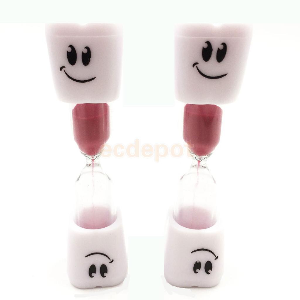 MagiDeal Glass Sand Toothbrush Timer Hourglass Kids Lovely Smile Sand Clock Timer 3 Minutes Xmas