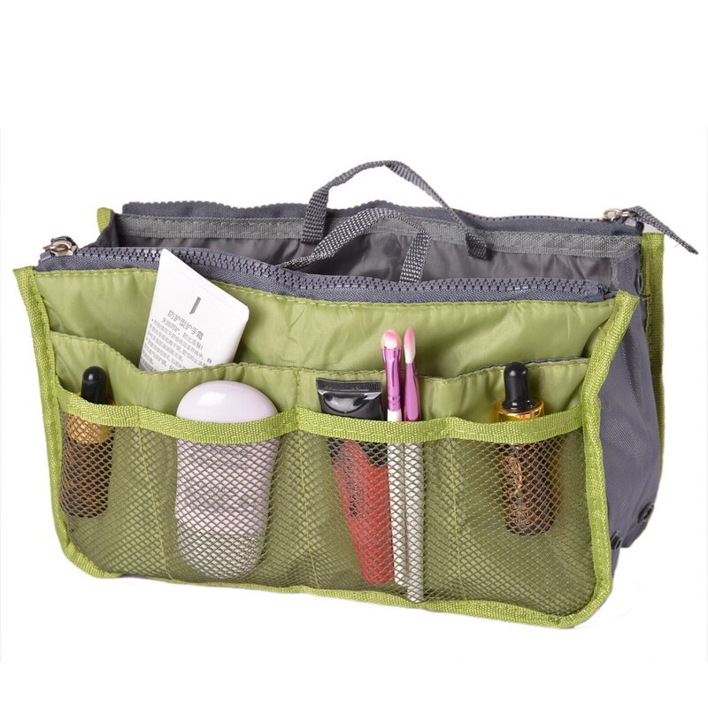 Urijk High Capacity Portable Useful Zipper Storage Bag Travel Handbag Women Cosmetic Storage Bag Organizer Makeup Casual: 15