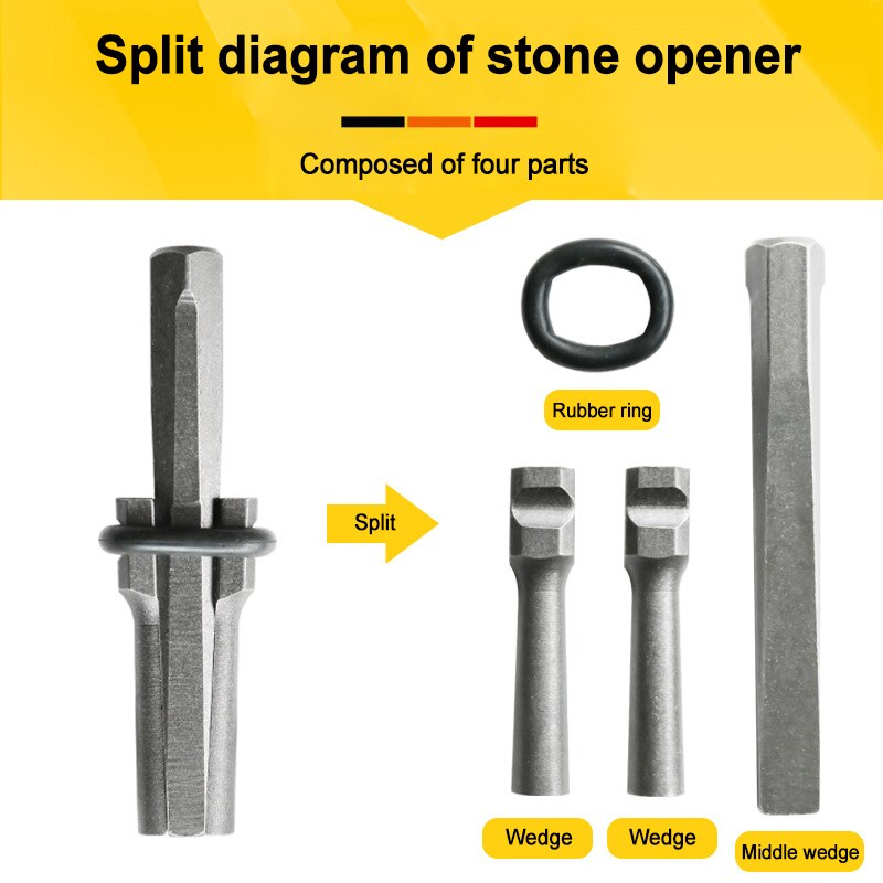 Stone Splitter Easy Use Plug Wedges Feather Shims Concrete Rock Stone Splitter Hand Tools For Quarry _WK