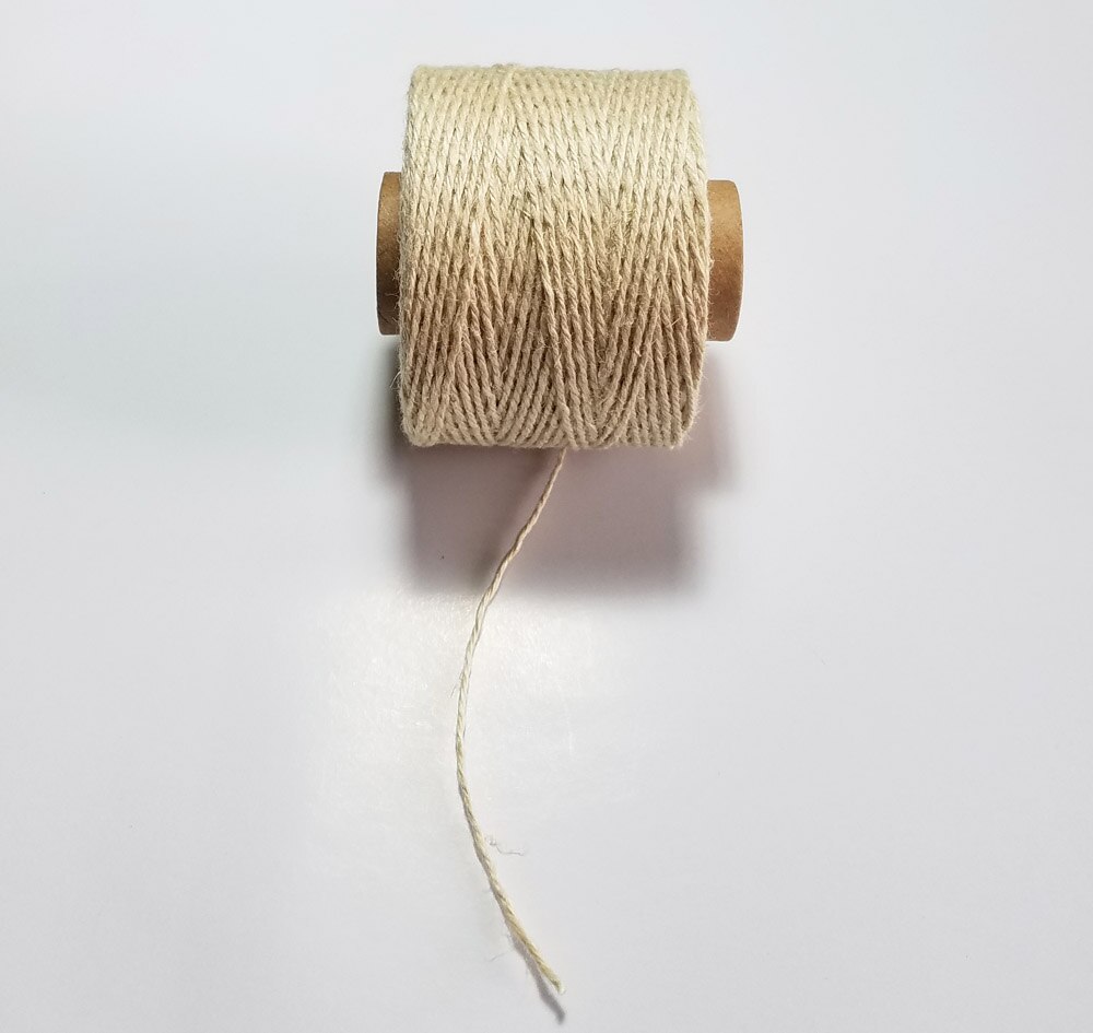 Cuerda de lino 100 de alta tenacidad, hilo de 3 capas, hilo para paquete de , accesorio de decoración de hecho a mano DIY, 100% m/rollo