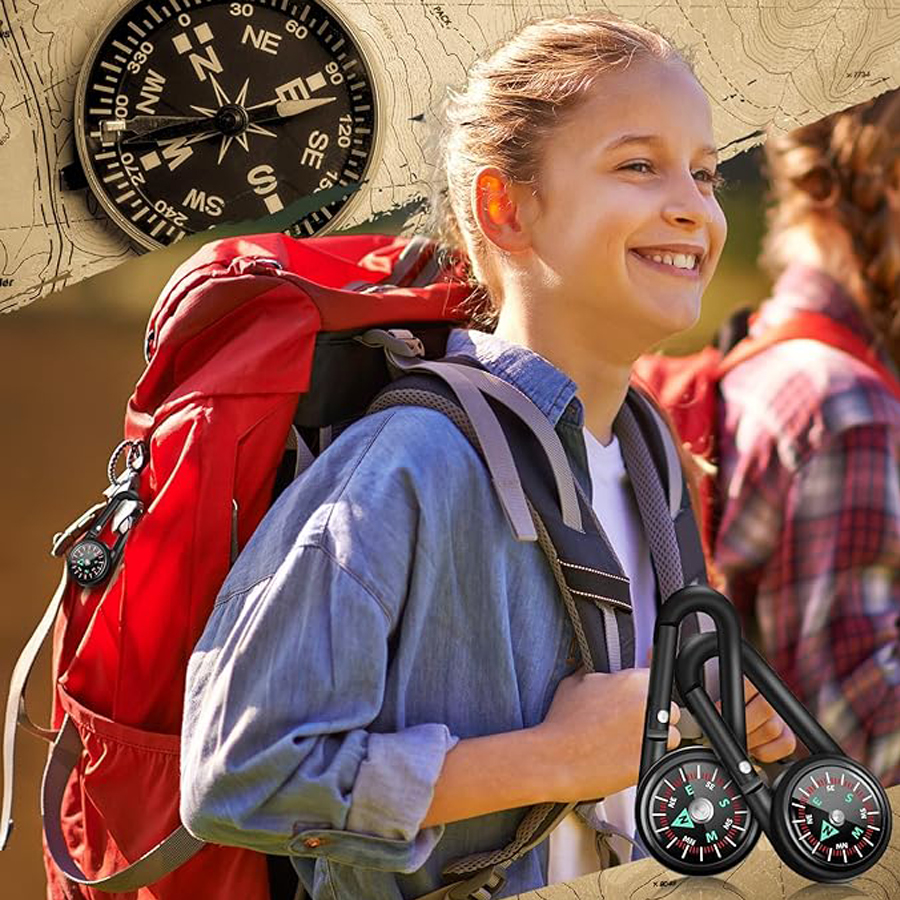 Munkees Compass/Thermometer Keychain | Uitverkocht product | Shop