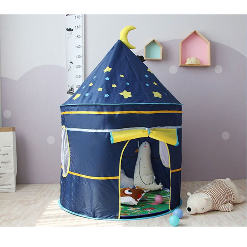 Tienda de campaña tipi para niños, Castillo de princesa portátil, carpa para niños, de cumpleaños y Navidad, carpa para bebé de 105x135 cm