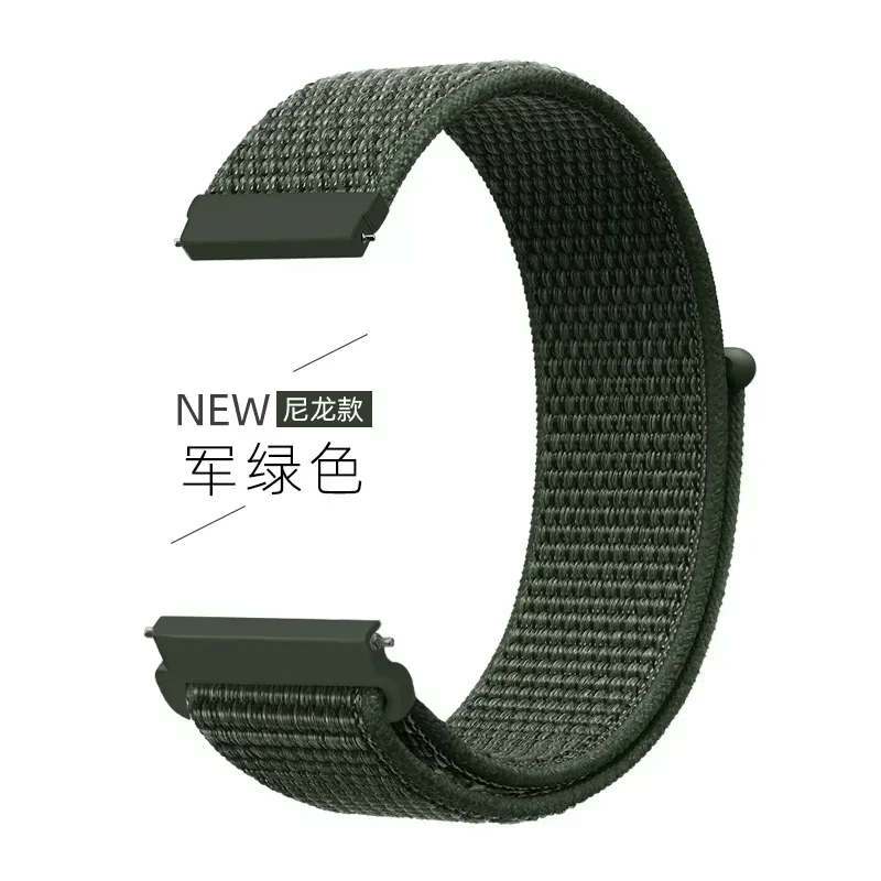Pulseira de nylon para amazfit bip 6 bip6, pulseira de substituição para smartwatch, pulseira esportiva para amazfit bip 6 5: BLACK WHITE / 20mm