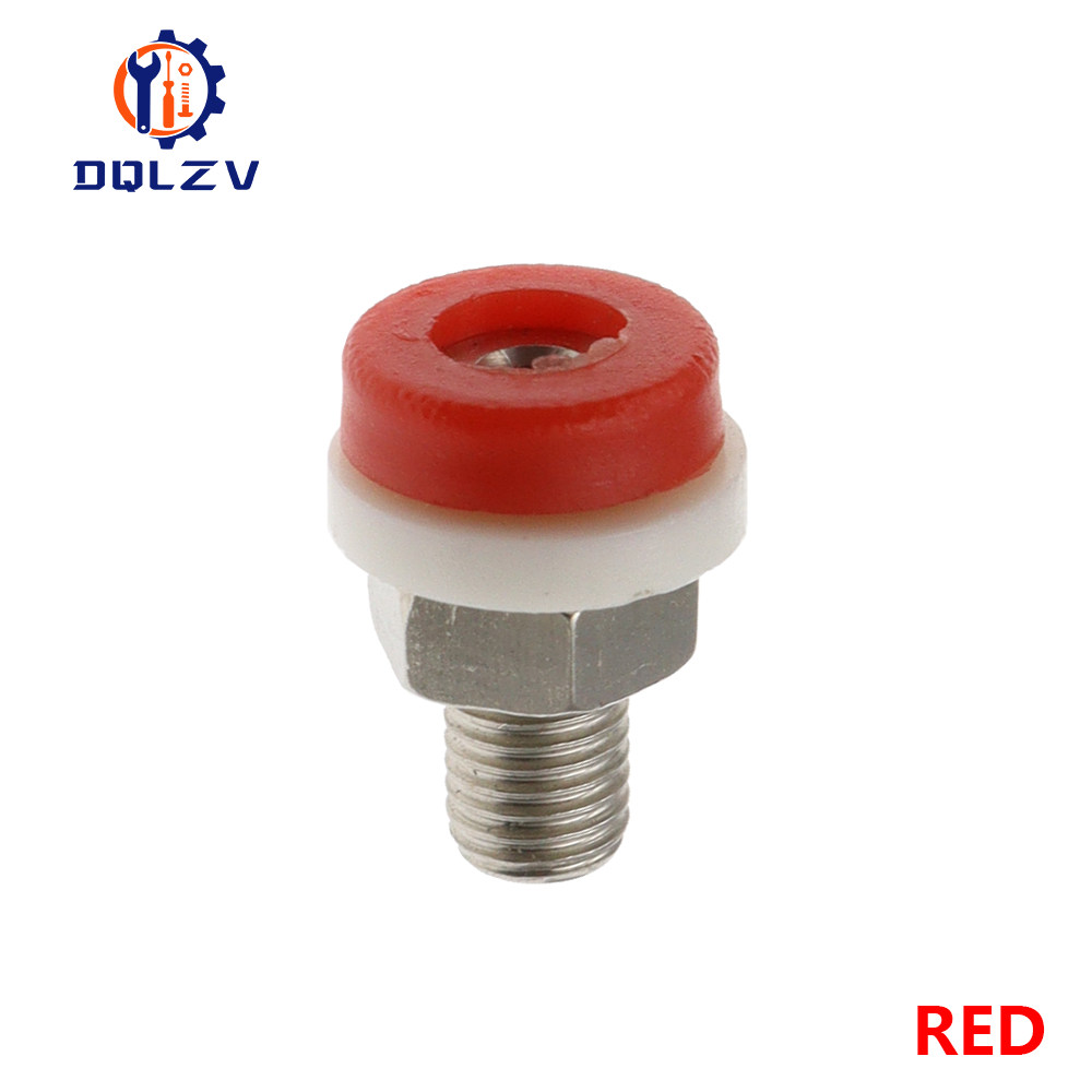 Conector Banana de latón de 2MM para conector de prueba de conector Banana, enchufe aislado, Terminal pequeño, cobre puro, rojo, negro y azul: Rojo / 5-9 Unids